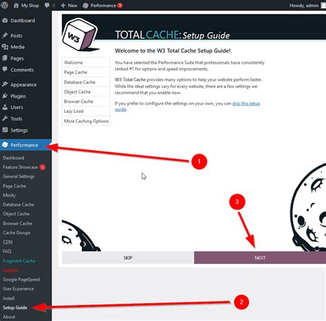 w3 total cache plugin.